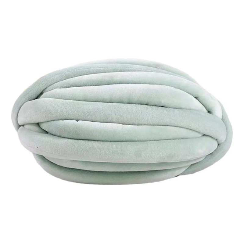 Hilo Grueso Para Tejer Brazo, Tubo Lavable, Hilo Verde Claro
