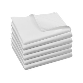 ZOLLNER Set of 6 Mouth Napkins 100% Cotton 50 x 50 cm White