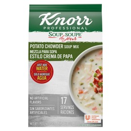 Knorr Professional Soup du Jour Potato Chowder Soup Mix 0g Trans Fat per Serving, Just Add Water, 1 Count (Pack of 4)