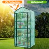 Ohuhu Mini Greenhouse for Indoor Outdoor, Small Plastic Plant Green