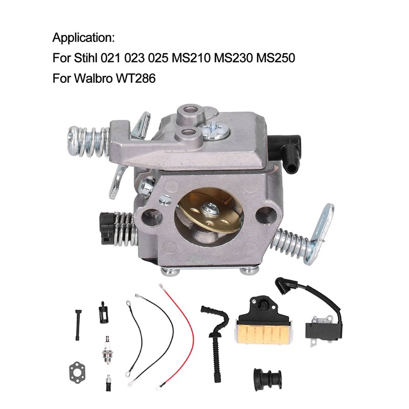 Carburetor Air Filter Ignition Coil Fuel Line Tune Up Kit