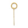 Solid 14k Yellow Gold Medium Number 8 Charm Pendant -