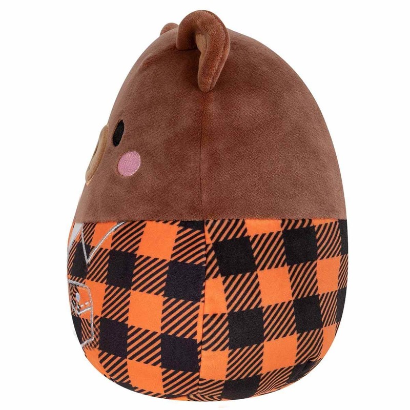 Squishmallows Omar The Bear - Camisa a cuadros de 7.5