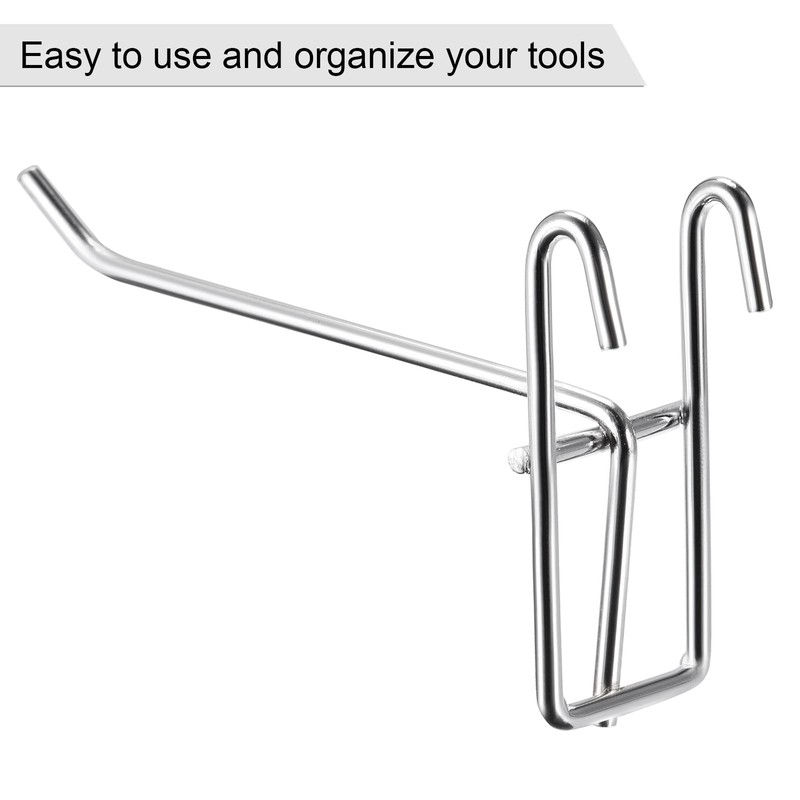 sourcing map Grid Wall Hooks Store Garage Storage Wall Organizers
