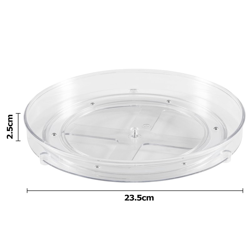 BillyBath Drehteller Organizer 360°Lazy Susan Gewürzregal Drehbar Gewürz Gewürzhalter Spice