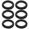 Kyuionty 6 Pcs Rubber Grommets, 1-9/16" Inside Diameter 1-3/4" Drill