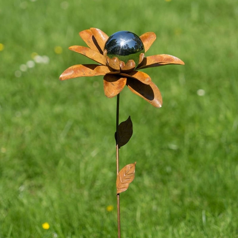 Cim Grate Garden Stake - Patina Flowers