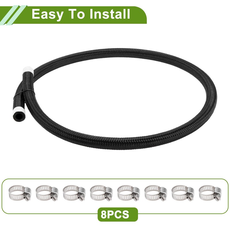 X AUTOHAUX 5/16" Fuel Line Kit 3.28ft Vacuum Hose Automotive