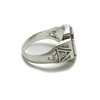 Genuine sterling silver men's masonic ring hallmarked solid 925 R001781