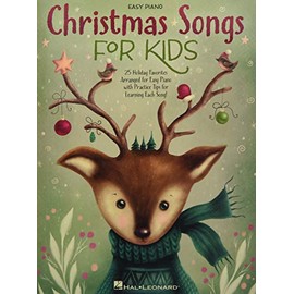 Christmas Songs for Kids Easy Piano Songbook with Lyrics
