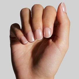 Celebritips Uñas Postizas Decorativas | Uñas Cortas Almendradas, Reutilizables | 16 Tamaños - Kit De 32 Uñas Con Pegamento De Fijación Extrafuerte Y P