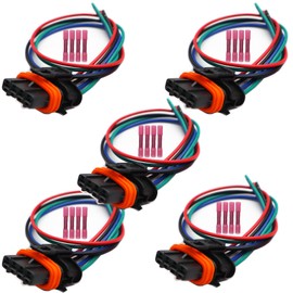 Set of 5 Electrical Ignition Coil Connector Plug Harness Compatible with Volvo S60 XC70 V60 XC90 C30 C70 S40 V50 S80 S70 1999-2016 1.6L 2.4L 2.5L 2.3L 2.0L 2.8L 2.9L for PT960 PT1716 S1461 1P2657