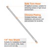 sourcing map 1pcs T30 Security Torx Bit 1/4" Hex Shank