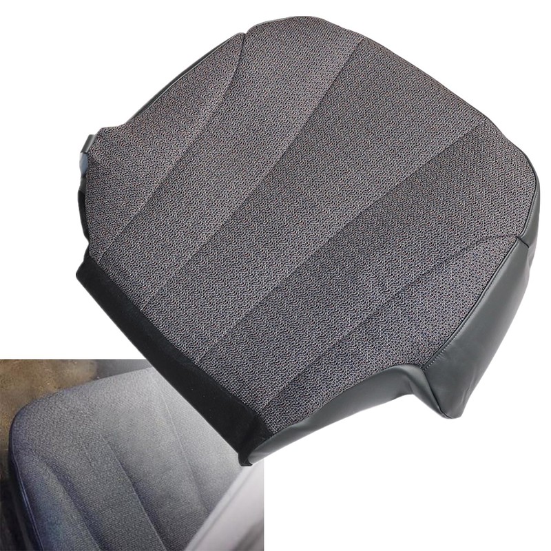 NLQR Front Driver Side Bottom Replacement Seat Cover Cloth Dark