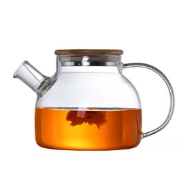 Hwagui - Glass Teapot with Infuser for Loose Tea and Blooming Tea, Heat Resistant Glass Teapot and Kettle for Stovetop, Perfect Tea Maker, 1000ml/33oz