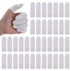 100Pcs Cotton Finger Cots, White Finger Toe Sleeves Cloth Finger