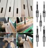 Square Hole Drill Sets, Woodworking HSS Wood Chisel Countersink Bits