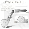 6 Pack 5143 Key Blank Compatible with High Security Mailbox