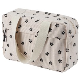 Jiliyote Large Women Toiletry Bag for Travel -Hanging Corduroy Cosmetic Bag Travel Make up Bags Women Travel Wash Bag for Women and Girls Travelling Holiday