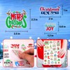 Vinyl Christmas Stickers for Crafts Christmas Stickers PVC Christmas Bless