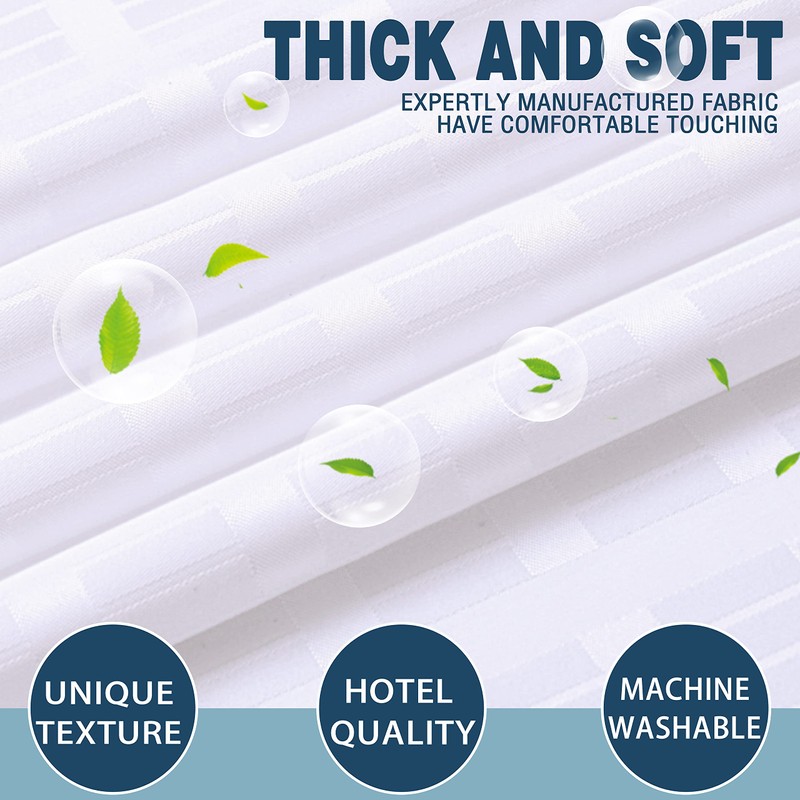 Conbo Mio No Hook Shower Curtain with Snap in Liner