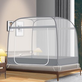 Extra Dense Square Pop-Up Bed Mosquito Net 180x200cm 3ea
