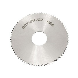 Sourcingmap 60mm OD 1.2mm Thickness 72T HSS Circular Slitting Saw Blade