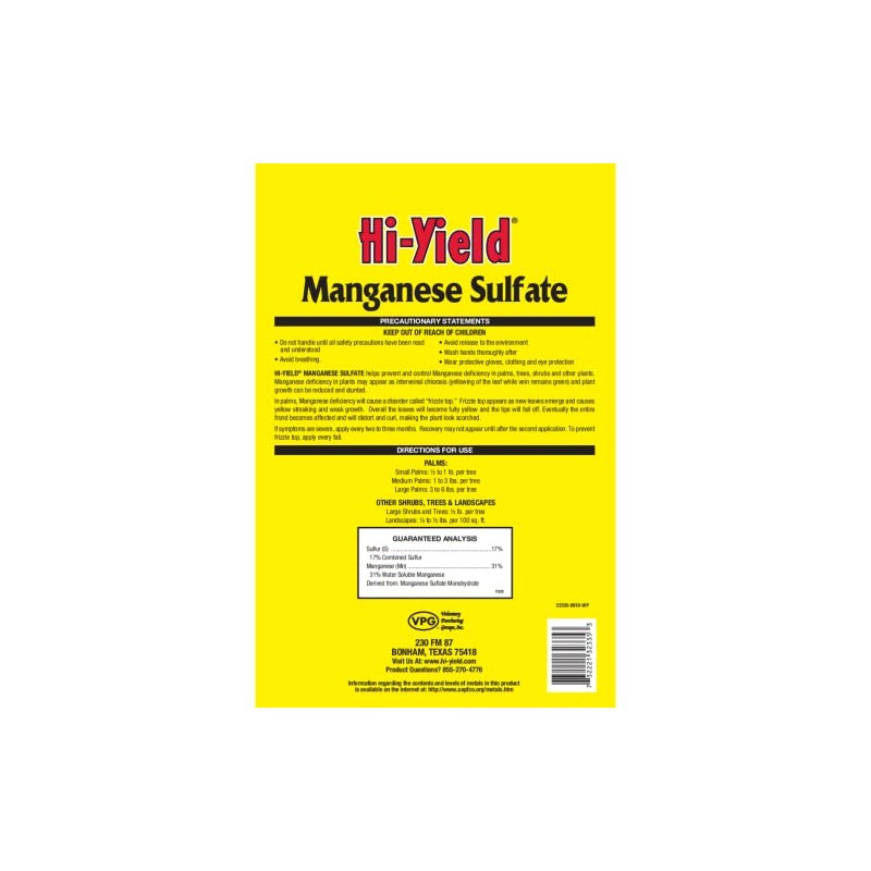 Hi-Yield (32335) Manganese Sulfate (4 lbs.)