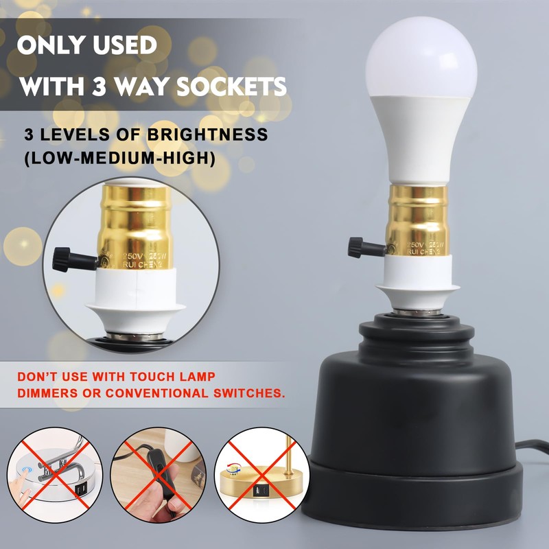 Zorykn 3 Way LED Light Bulbs, 40 60 100 Watt