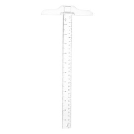 PATIKIL 12" Plastic t Square Ruler, Measuring T-Ruler Junior Drafting Tools for Drafting Art Framing Crafting, Transparent