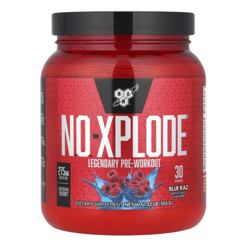 Pre Entreno Bsn Xplode Servicios Sabor Mora Azul