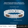 Men's 8.5" Stainless Steel Camouflage Inlay Jubilee Bracelet - Rugged