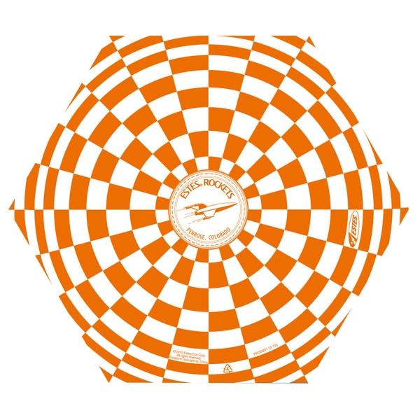 Estes 9944 12" Printed Parachute (Pack of 12)
