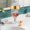 Hacaroa 76 Oz Large Plastic Apothecary Jar with Airtight Lid,