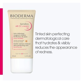 Bioderma - Sensibio - AR CC Cream - Anti Redness Face Cream - Skin Soothing and Moisturizing - Redness Reducing Moisturizer for Sensitive Skin