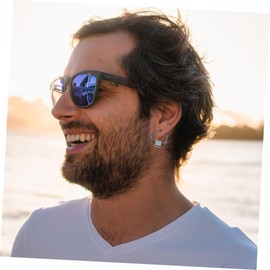 Healeved 2Pcs Stylish Punk Earrings for Men Lightweight Eardrop Jewelry with Creative Design for Parties and Casual Wear Unique Teenagers and Adults