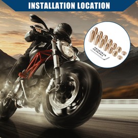 Hihaha Brass Wheel Spoke Balance Weights Refill /14pcs Gold Tone