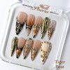 NailPhoria｜SURPRISE DEAL Collections (70 Styles) acrylic press nails:_Tiger Beat_L