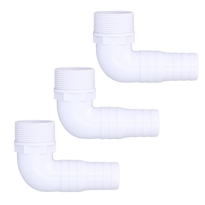 3Pcs Elbow Adapter Connector 90 Degree Fitting for Hayward SPX1105Z3