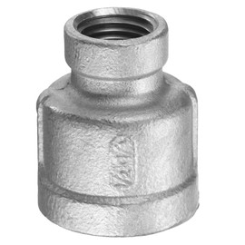 sourcing map Reducing Coupling 1/2" x 1/4" NPT Female Threaded 304 Stainless Steel Reducer Taper Cast Pipe Fitting Adopts for Water Oil Gas Tube