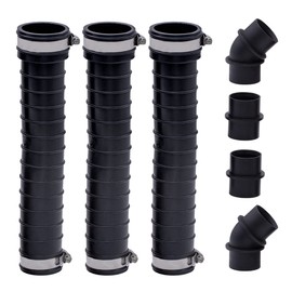 Fernco QwikFlex 36-in. Flexible Pipe Connector Kit for Offset or Hard To Reach 1-1/2-in. SCH40 PVC DWV Connections