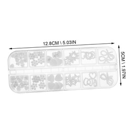 Healvian Stereoscopic Nail Art for Manicure Decor Flat Back Ornaments for Fingernails Lightweight and Portable Nail Salon Supply for Crafting and Personal Use