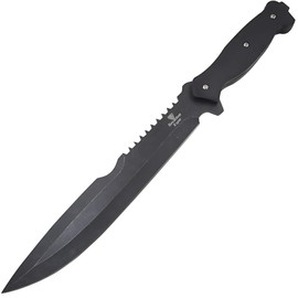 Snake Eye Tactical Full Tang Hunting Camping Outdoor Fix Blade Gardening Machete (Black)