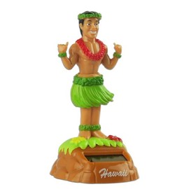KC Hawaii Shaka Hula Man Solar Dashboard Doll