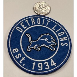 Unbranded Detroit Lions Vintage Style Embroidered  Iron On Patch  3”x 3” Awesome!