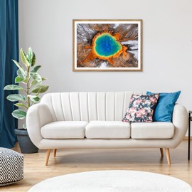 AIRDEA Yellowstone National Park Diamond Painting Picture Kits, 5D Diamond Painting by Numbers Adults, Full Diamond Pictures Embroidery Arts Craft Set for Wall Room Home Decor 40 x 30 cm