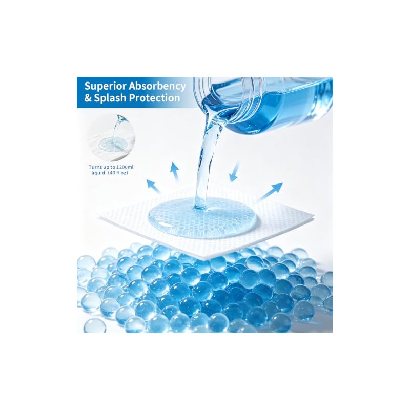 Commode Liners with Absorbent Pads (100)
