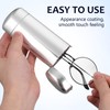 CLISPEED Slim Hard Shell Eyeglasses Case, Aluminum Metal Sunglasses Organizer