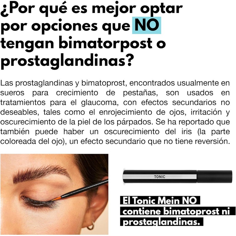 Tonic Mein x MLashes, serum para hacer crecer las pestañas