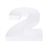WENPACK 2 x 12" Fillable Cardboard Boxes Number Shape Clear